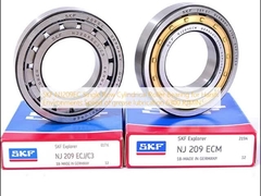 SKF NJ209EC 가혹한 환경용 단일 줄 실린더 롤러 베어링 기름 윤활 속도 6300 R/MIN