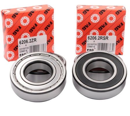 FAG 6206 밀폐 된 깊은 굴곡 구슬 베어링 ID 30mm 얇은 벽 산업용 기계